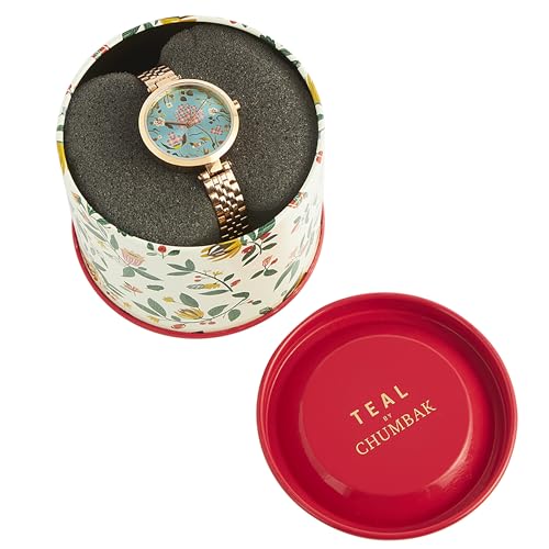 TEAL BY CHUMBAK Round Dial Analog Hand Watch for Women | Wrist Watch for Teenage Girls | Ladies Ghadi | Gifts for Women/Girls/Ladies | Stylish Fashion Watch for Casual/Work