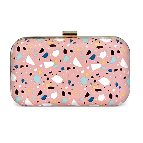 Modern Myth Spot On! Abstract Modern Pink Party Clutch for Women