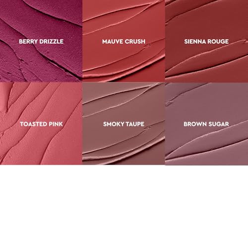 Kiro Non-Stop Airy Matte Liquid Lipstick - Barely Brown (Muted Brown), 5ml | Super-Pigmented, Long-Lasting, hydrating | Waterproof, Smudge-Proof, Lightweight | Infused with Avocado & Apricot Oil