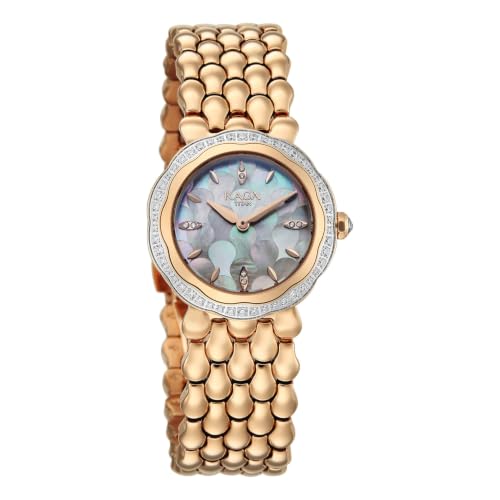 Titan Raga Paris with Love Quartz Analog 2Hands Display White/Mosaic MOP Dial Light Rose Gold Stainless Steel Strap Watch for Women - 2838WM02
