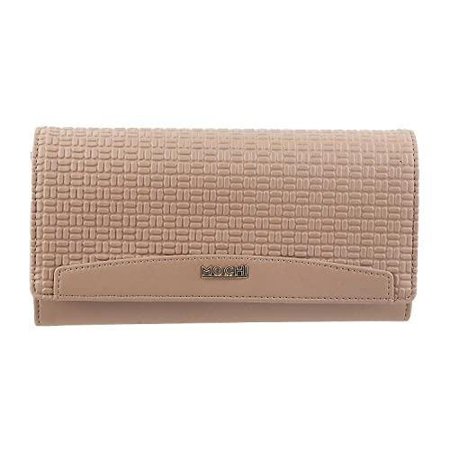 Mochi Womens Synthetic Beige Clutch (One Size)