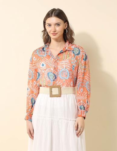 U.S. POLO ASSN. Women's Relaxed Fit Shirt (UWSS25SHT216