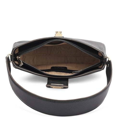 Da Milano Leather Black Shoulder Bag for Women (00426A-OL)