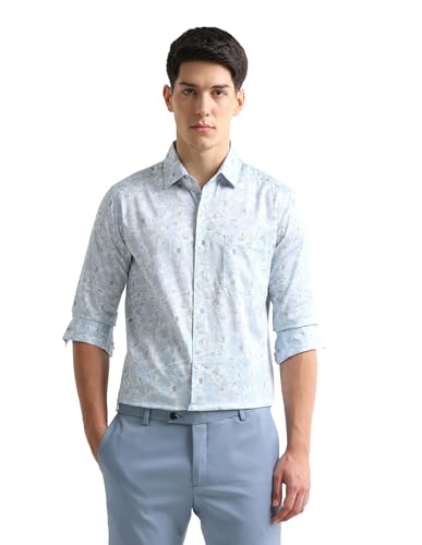 Arrow Blue Formal Shirt_ARAEOSH3106_46