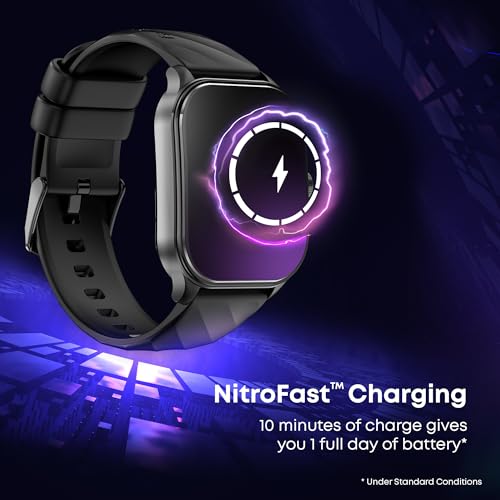 Fastrack Limitless FS2 Pro 1.96" AMOLED Smart Watch with BT Calling, AI Voice Assistant, 100+ Sports Modes, 5-Day Battery, Fast Charge, Health Tracking, – Smartwatch for Men & Women (Teal)