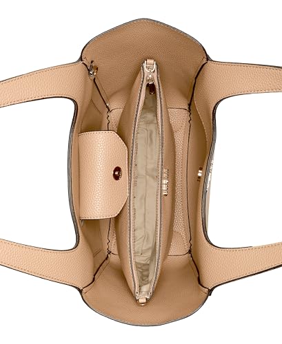 GUESS Beige Textured Helina Tote Bag