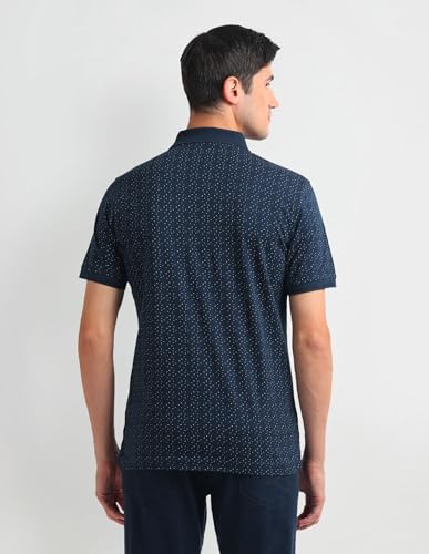 Arrow Men's Regular Fit Polo Shirt (ASAHTS3517_Navy