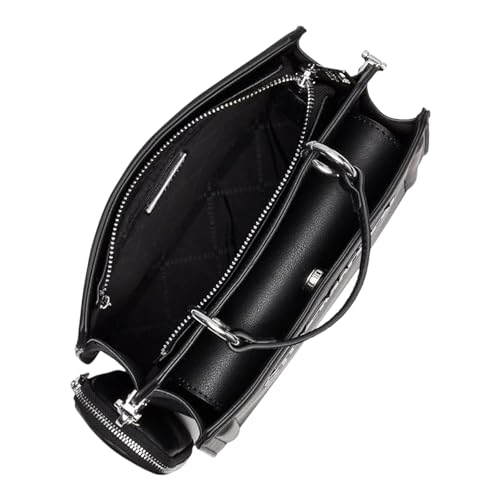 Steve Madden Bevelyn Convertible Tote Bag, Black, One Size, Bevelyn Convertible Crossbody Bag