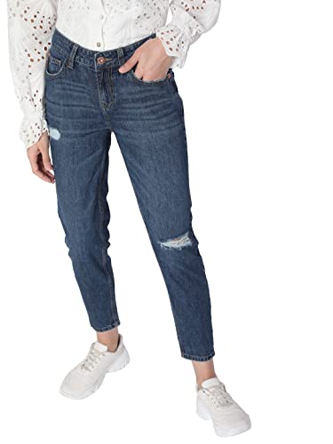 VERO MODA Regular Fit Jeans(227512601_Medium Blue Denim_30)