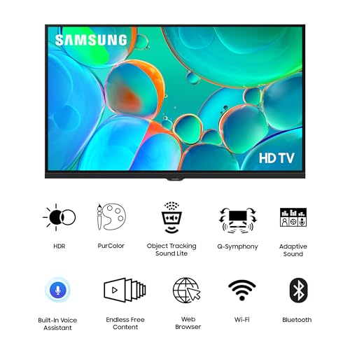 Samsung 32 inch (80cm) HD Smart LED 2026 TV | HDR10+ | 150+ Channels | Voice Assistance Remote | PurColor | Knox Security | UA32H4650FUXXL