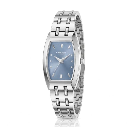 Carlton London Women's Watch Catherine Blue Rectangle Dial CL-CT-SBLU