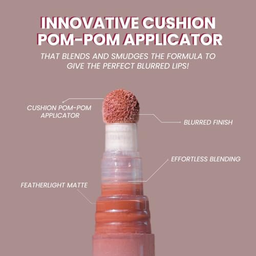 LAMIOR Blurry Fudgy Lip Tint - Combo of 3, Shade - Mocha Drip | Ultra Velvety Matte | Transfer Proof & Hydrating Formula | Long-Lasting Lip Tint with Cushion Applicator | Vegan & Cruelty-Free