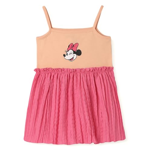 Nautinati Girls' Knit and Woven Digital Print Gathered Sleeve Dress