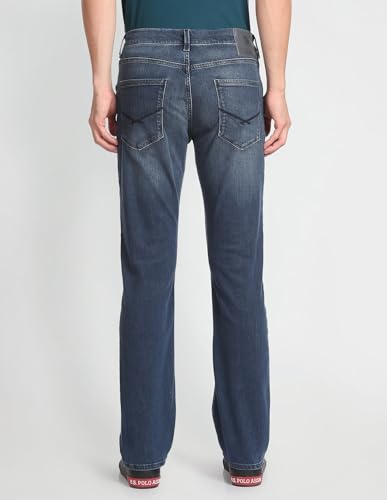 U.S. POLO ASSN. Men's Slim Straight fit Cotton Jeans (UDJEN0758_Blue_36)