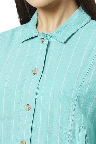 Van Heusen Women's A-Line Coat (VWJKURGPO74852_Blue