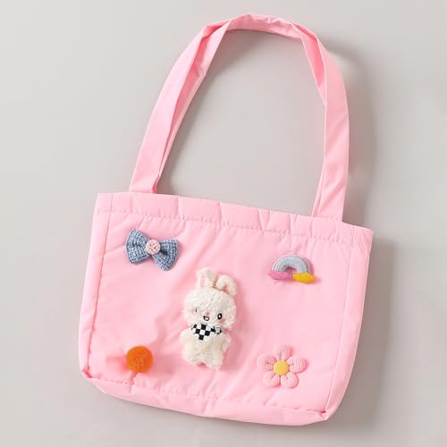 Hopscotch Girls Pink Full Sleeves 3D Bunny Applique Long Coat For Age (4-5 Years)