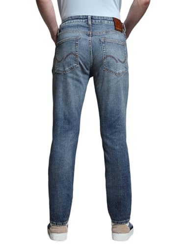 Jack & Jones Men's Slim Fit Low Rise Blue Jeans