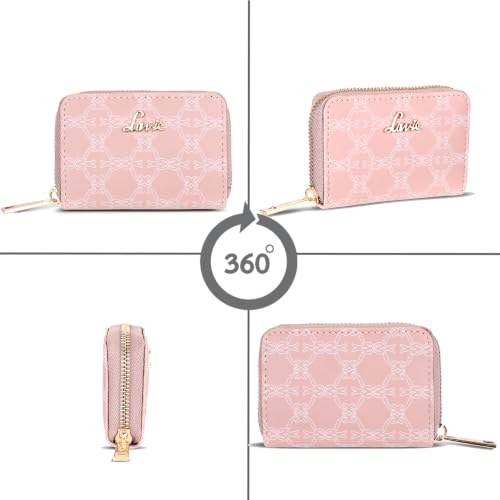 Lavie Women's Monogram Cruz Small Card Zip Around Wallet | Gift for Women