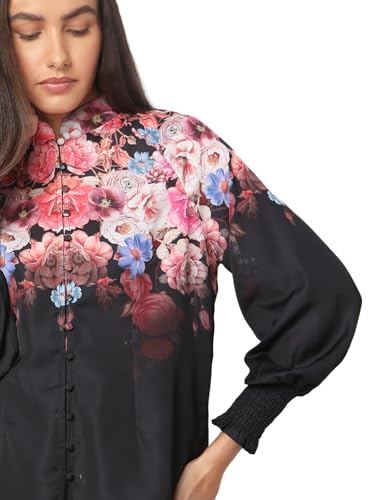 VERO MODA Women's Regular Fit Black Top