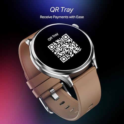 boAt Lunar Discovery Pro, 1.39" Display, Premium Metal Build, Round Dial, Emergency SOS, Functional Crown, Multiple Sports Modes, HR,SpO2 & Sleep Tracking, Smart Watch for Men & Women (Cocoa Brown)
