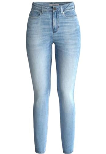 GUESS Cotton Blend Skinny Mid Rise Jeans