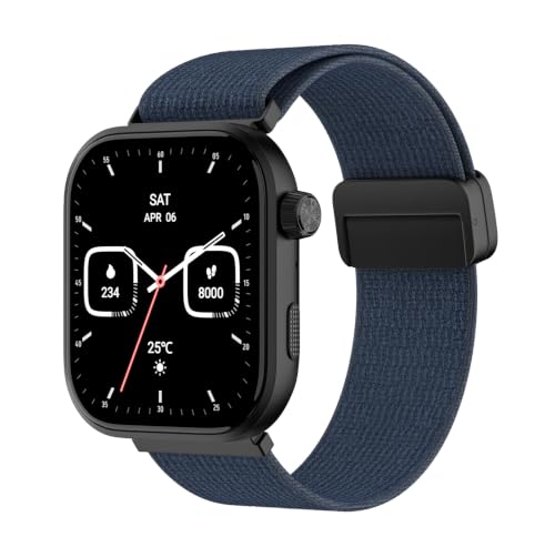 Noise New Launch ColorFit Ultra 4 Smartwatch with BT Calling, 1.96" AMOLED Always-On Display, AI Transcription & Voice Commands, Metal Body, 10m Water Resistant, Heart Rate Monitor (Royal Blue)