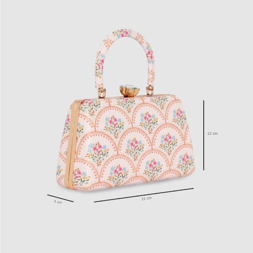 ESBEDA Pink Color Verbania Clutch For Womens | ESBEDA Clutches, Printed Clutches For Women's,