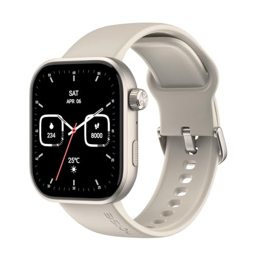 Noise ColorFit Ultra 4 Square Dial Smartwatch with BT Calling, 1.96" AMOLED Always-On Display, AI Transcription & Voice Commands, Metal Body, 10m Water Resistant, Heart Rate Monitor (Starlight Gold)