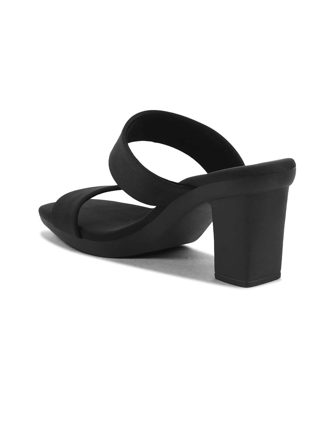 SVYA, Comfortable Heel Sandals for Women and Girl. (Black, UK Footwear Size System, Adult, Women, Numeric, Medium, 8)