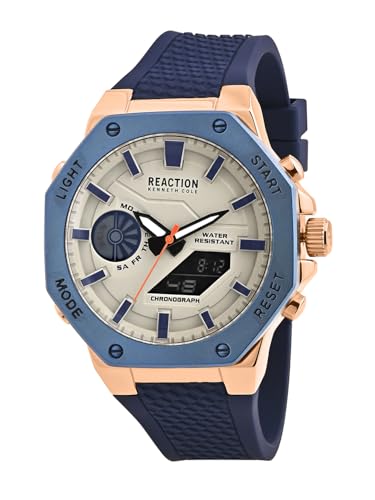 Kenneth Cole Reaction Digi-Analog Grey Dial Watch for Men - KRWGP0069105