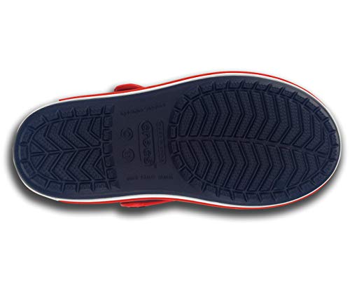 Crocs Unisex Kids Crocband Sandal Kids Croslite Navy/Red Sandal | 5 UK |