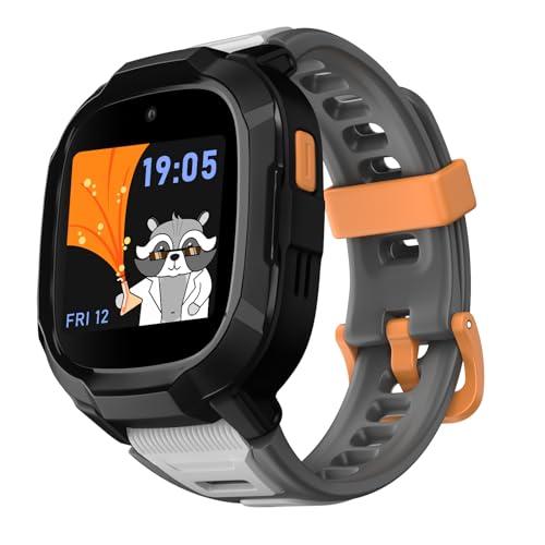 Noise Junior Explorer 2 Smart Watch for Kids with 4G SIM Compatible, 2-Way Video & Voice Calling, Geofencing, Real Time Location Monitoring via Google Maps, IP68, SOS Emergency Alerts (Lava Blast)