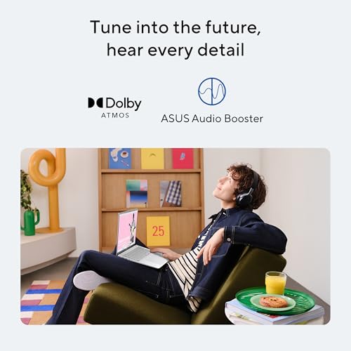 ASUS Vivobook S14, Intel Core Ultra 5 225H, Metallic Design Laptop (Intel iGPU/16GB RAM/512GB SSD/FHD+/14"/60Hz/Windows 11/M365 Basic (1Year)*/Office Home 2024/Cool Silver/1.4 Kg) S3407CA-LY060WS