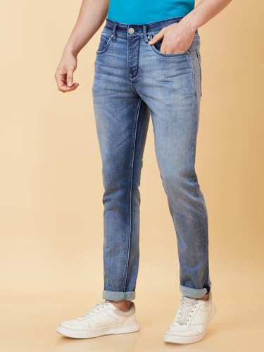 Being Human Light Tone Men Jeans (Size: 28)-BHDI24007-LIGHT Tone