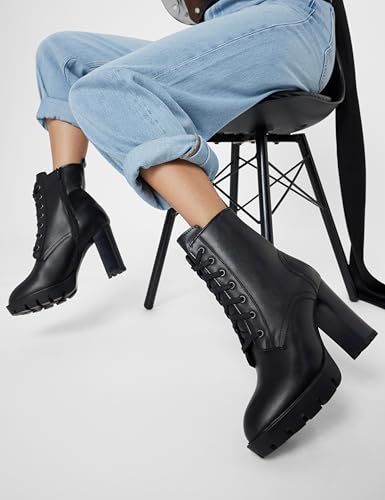 ELLE Women Boot,Black,UK-7