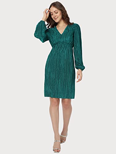 VERO MODA Regular Dress (274529301_Alpine Green_L_)