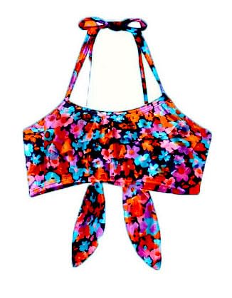 HIBA CREATIONS Baby Girl Swimming Costume Multicolor Floral Bikini with Panty 1-2 Years