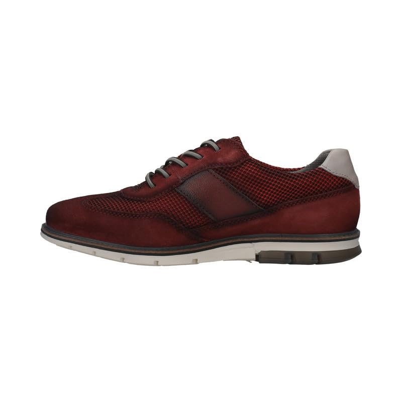 Bugatti Simone Comfort Dark Red Men's Wide Sneakers - UK 6