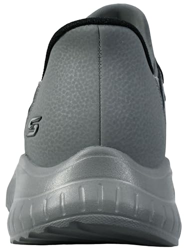 Skechers Mens BOBS Sport Squad Chaos- Daily Hype Off Slip-ins Sneaker (Dark Grey, UK Footwear Size System, Adult, Men, Numeric, Medium, 9)