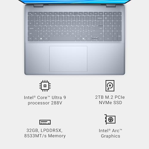 Dell 16 Plus Laptop QHD+, Intel Core Ultra 9 288V, 32GB RAM