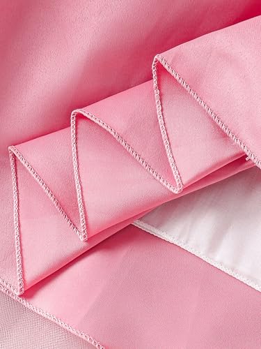 Hopscotch Girls Ankle Length Party Dresses in Pink Color For Ages (10-12 Years)