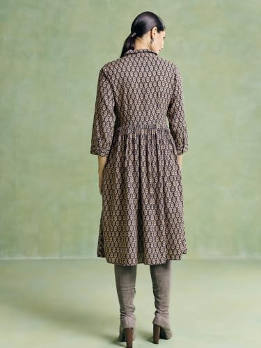 Aarke Ritu Kumar Black Mosaica Long Dress