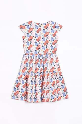 Allen Solly Girls Multi-Coloured Printed Regular Fit Casual Dress