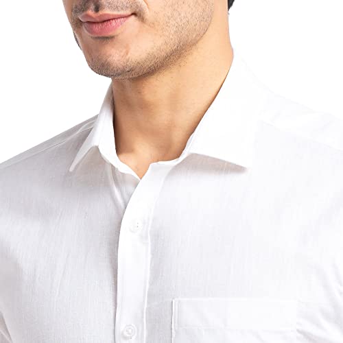 Park Avenue Regular Fit White Formal Shirt for Men