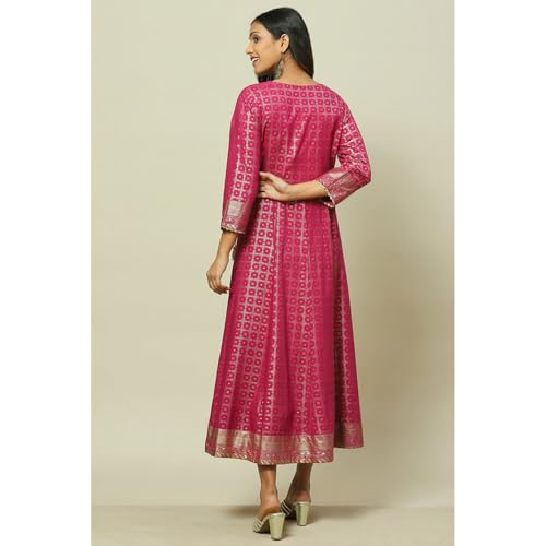 Rangriti Women Magenta Liva Kalidar Dress_42