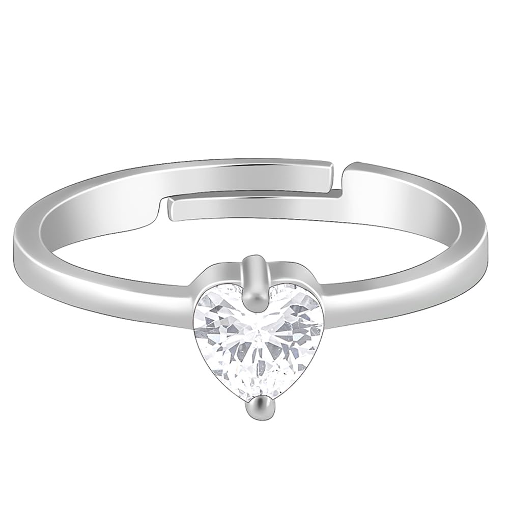 GIVA 925 Silver Passionate Love Ring | Gifts for Girlfriend, Gifts for Women and Girls | With Certificate of Authenticity and 925 Stamp | 6 Month Warranty*