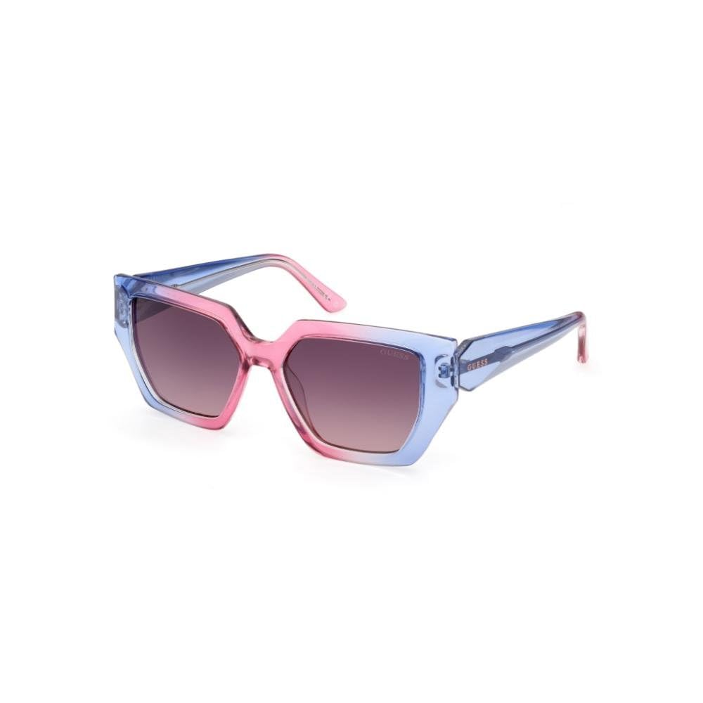Guess 100% UV protecetd | Gradient | Medium | Full Rim | Hexagonal | Frame: Blue | Lens: Grey