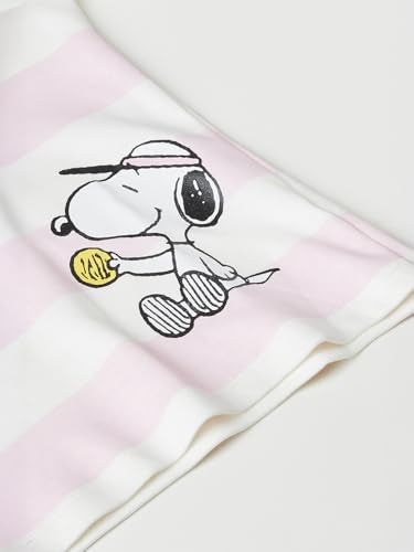 Max Girls Spoopy Print T-Shirt(Off White_6-8 Y)