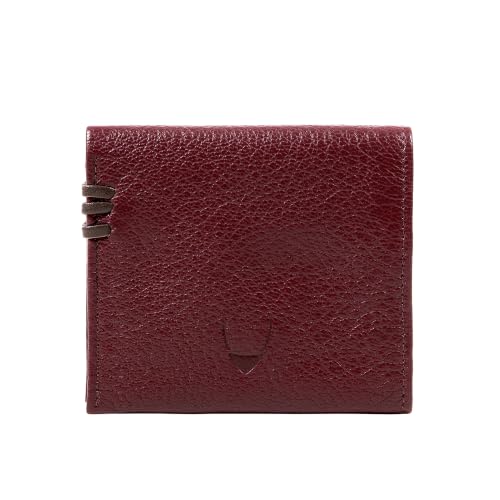 Hidesign Women's Genuine Leather Bi-Fold Wallet Marsala, Solid with 1 Money Compartment and 4 CC Slots