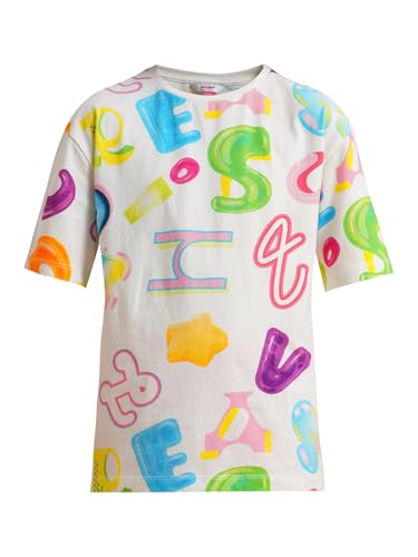 VERO MODA Girl's Regular Fit White T-Shirt